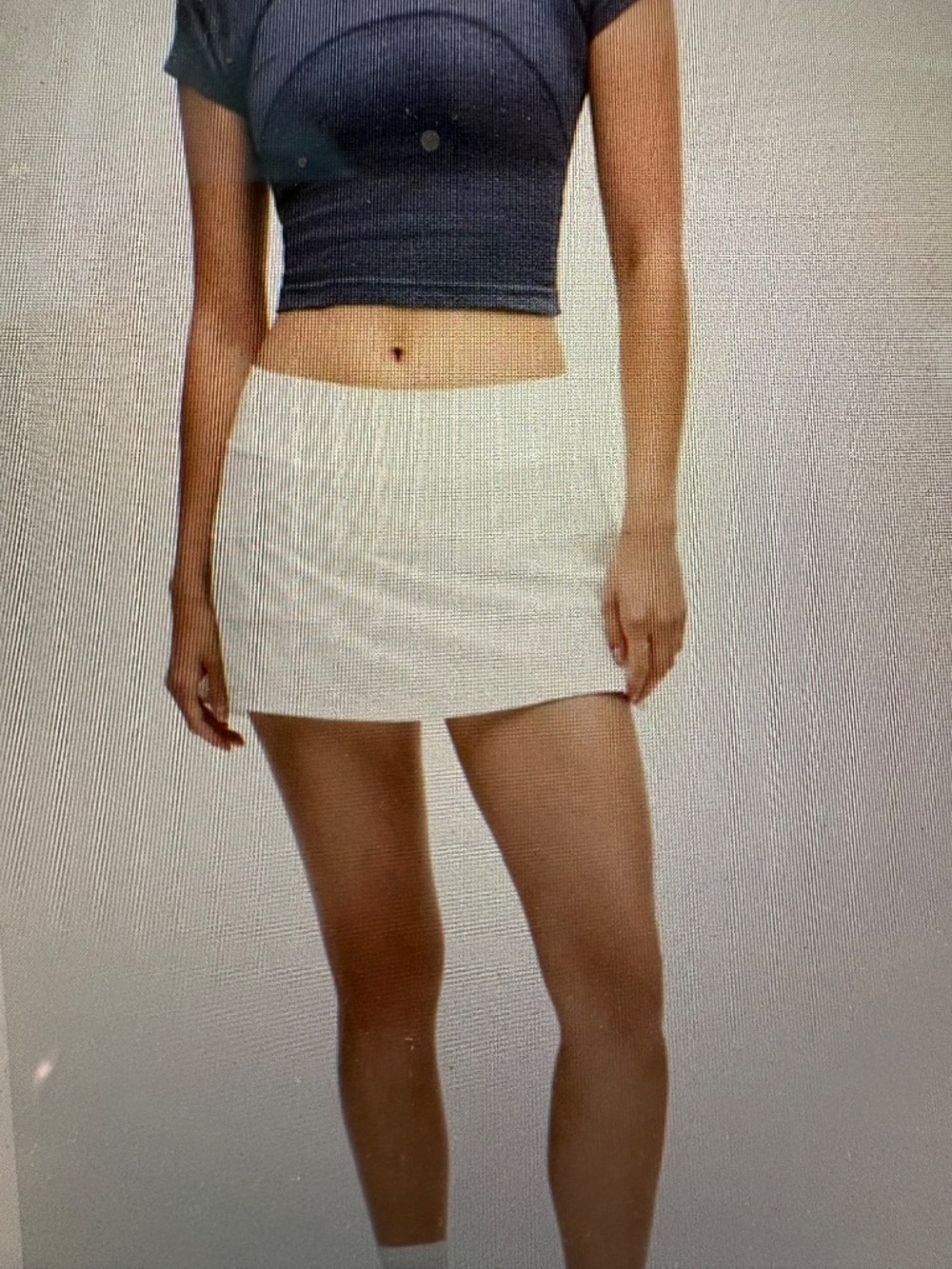 NWT Lululemon Pace Rival Mid Rise Skirt Long White Size 2